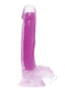 Lollicock Glow In The Dark Silicone Dildo With Balls 7in -...