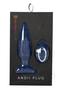 Nu Sensuelle Andii Rechargeable Silicone Plug With Roller Motion - Navy Blue
